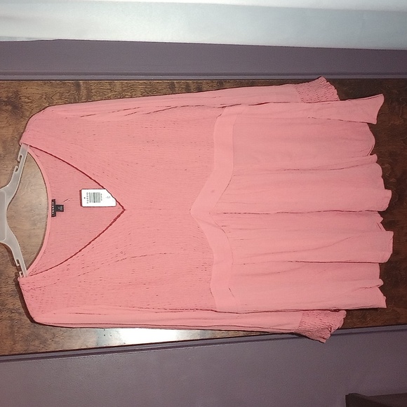 New Torrid Corral Smocked Babydoll Blouse Size 4 4x 26w - Picture 2 of 7